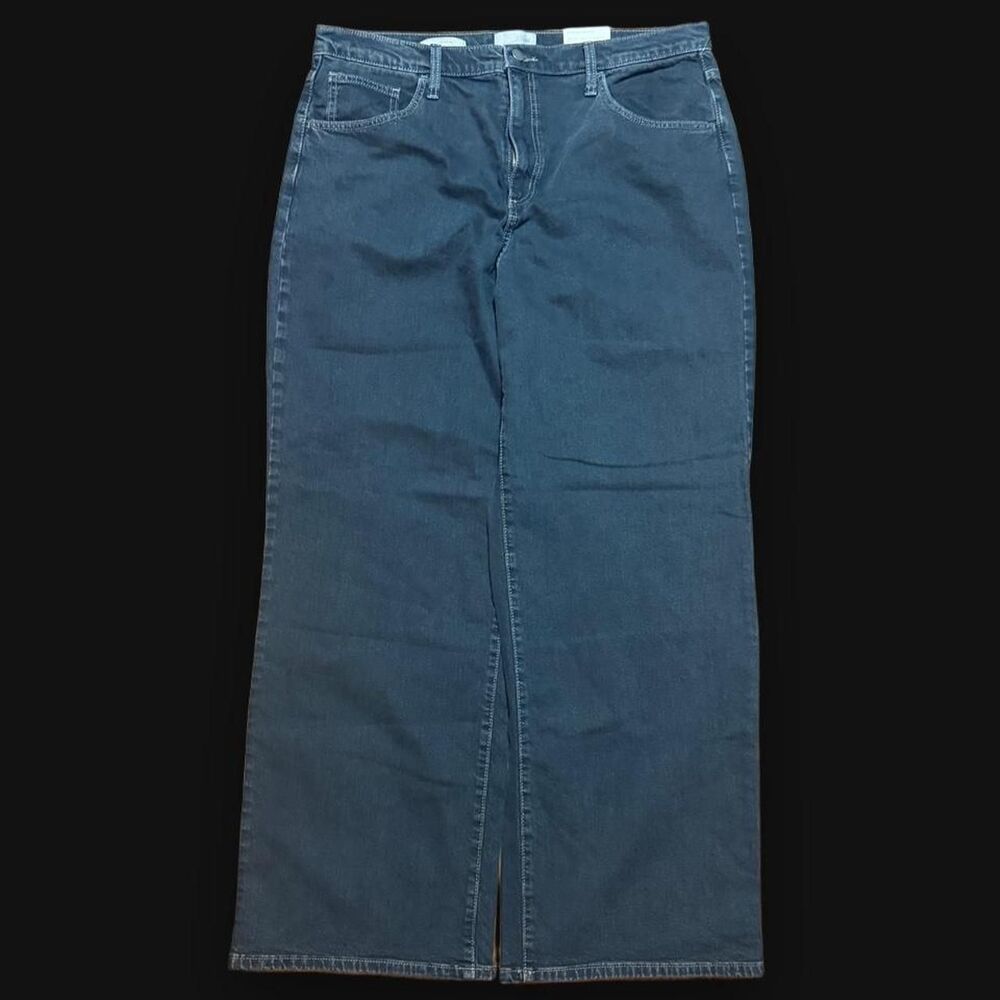 Women's Blue and Black Jeans